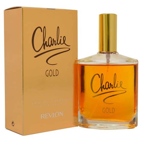 Charlie Gold Revlon perfume .